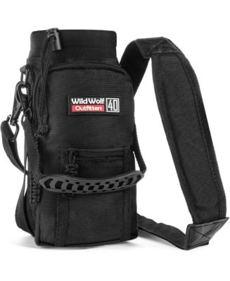 Sac de porte bouteille d'eau 40 oz bandoulière verte pratique