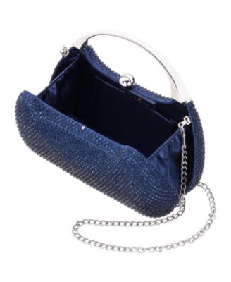 Crystal Minaudiere with Metal Handle