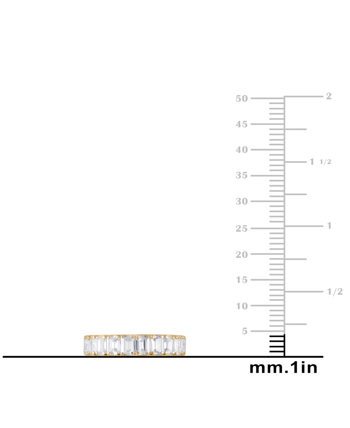 Badgley Mischka Certified Lab Grown Diamond Emerald-Cut Eternity Band (4 ct. t.w.) in 14k Gold