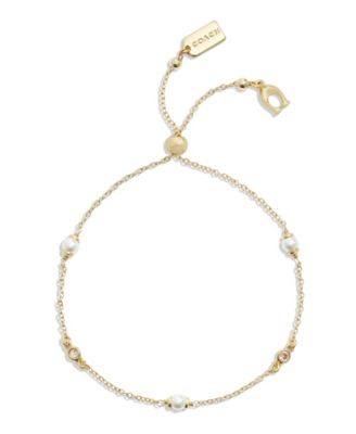 COACH Imitation Pearl Slider Bracelet Macy s