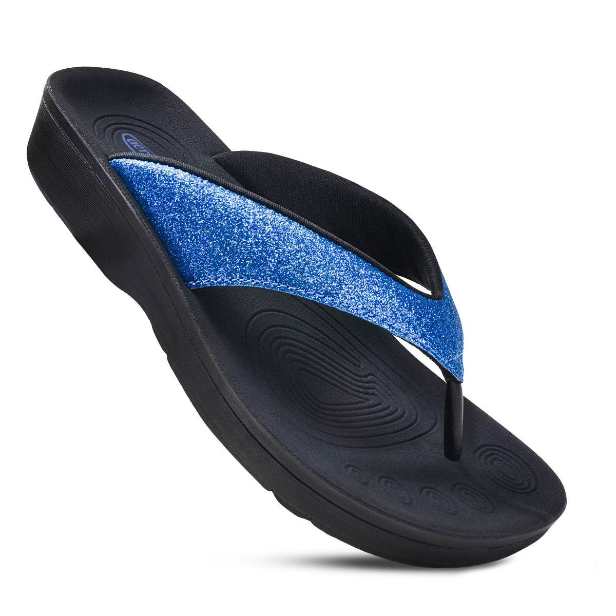 Crystal Mist Women's Orthotic Comfortable Sandal - Black
