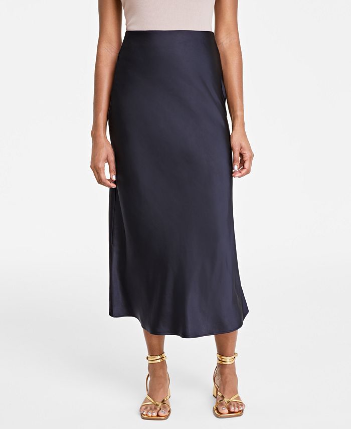 Mid length satin cheap skirts macys