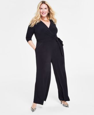 Macys plus size hot sale jumpsuits for evening