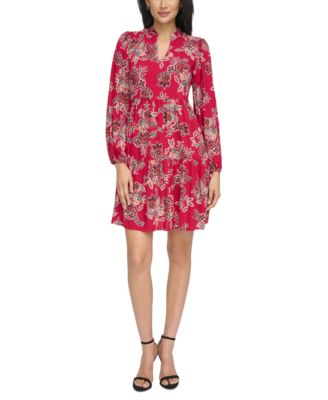 Jessica Howard - Women's Paisley-Print Tiered Dress
