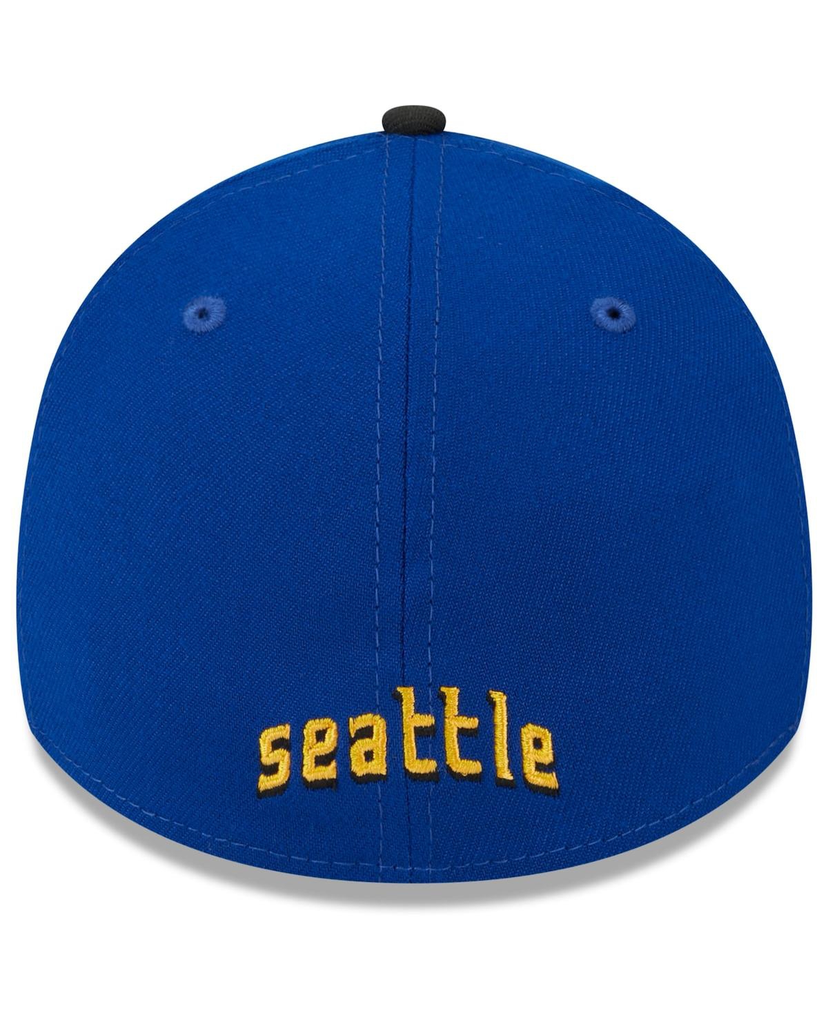 Shop New Era Men's  Royal, Black Seattle Mariners 2023 City Connect 39thirty Flex Fit Hat In Royal,black