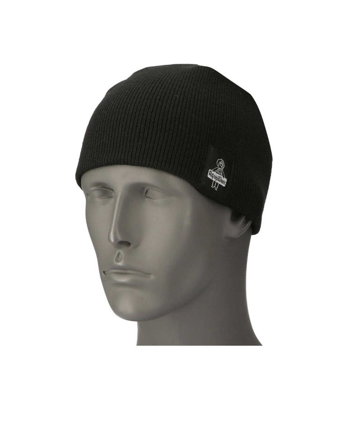 Men's Skinny Cap - Knit Cold Weather Beanie - Black