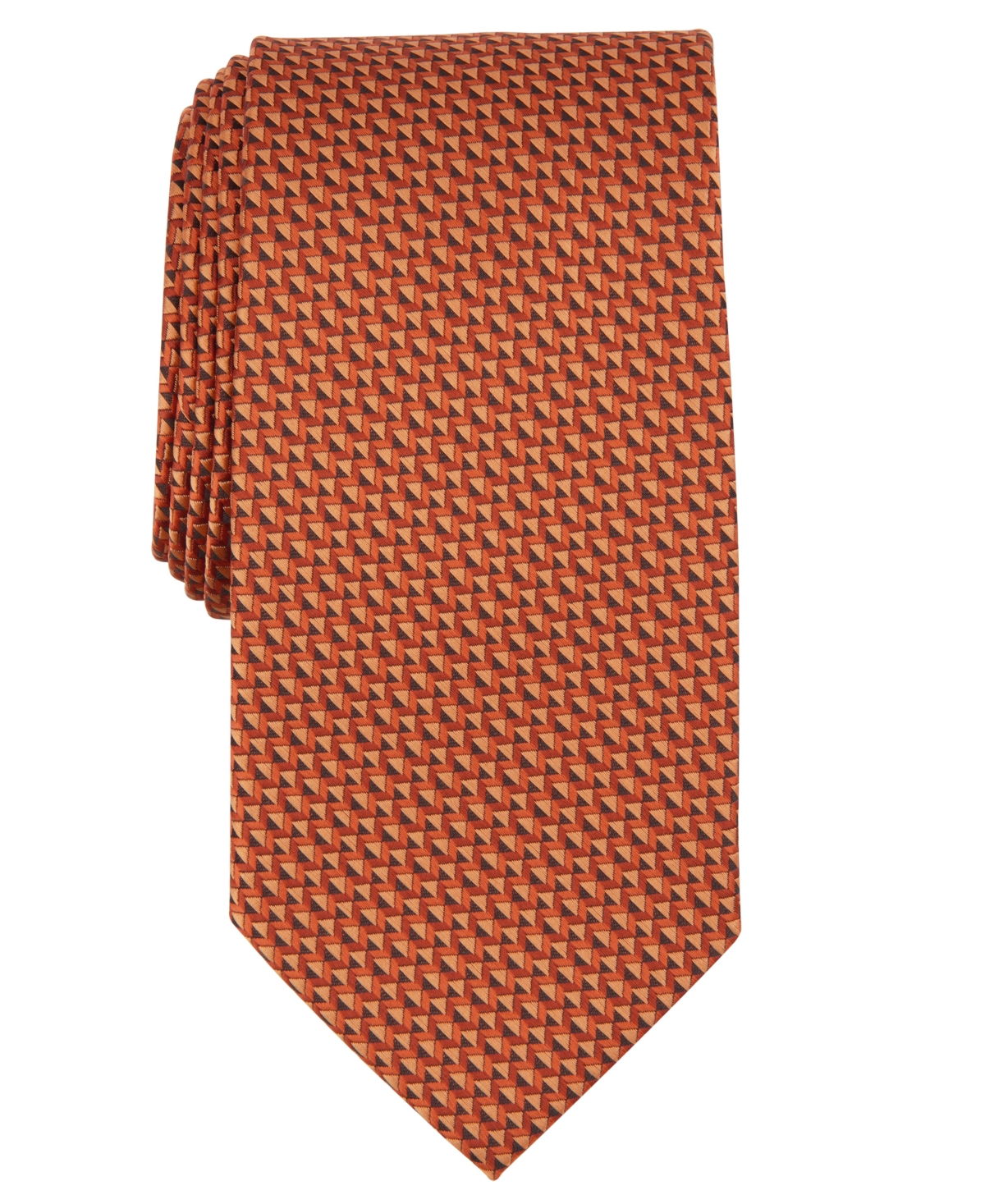 Perry Ellis Men's Larsone Mini-pattern Tie In Cognac