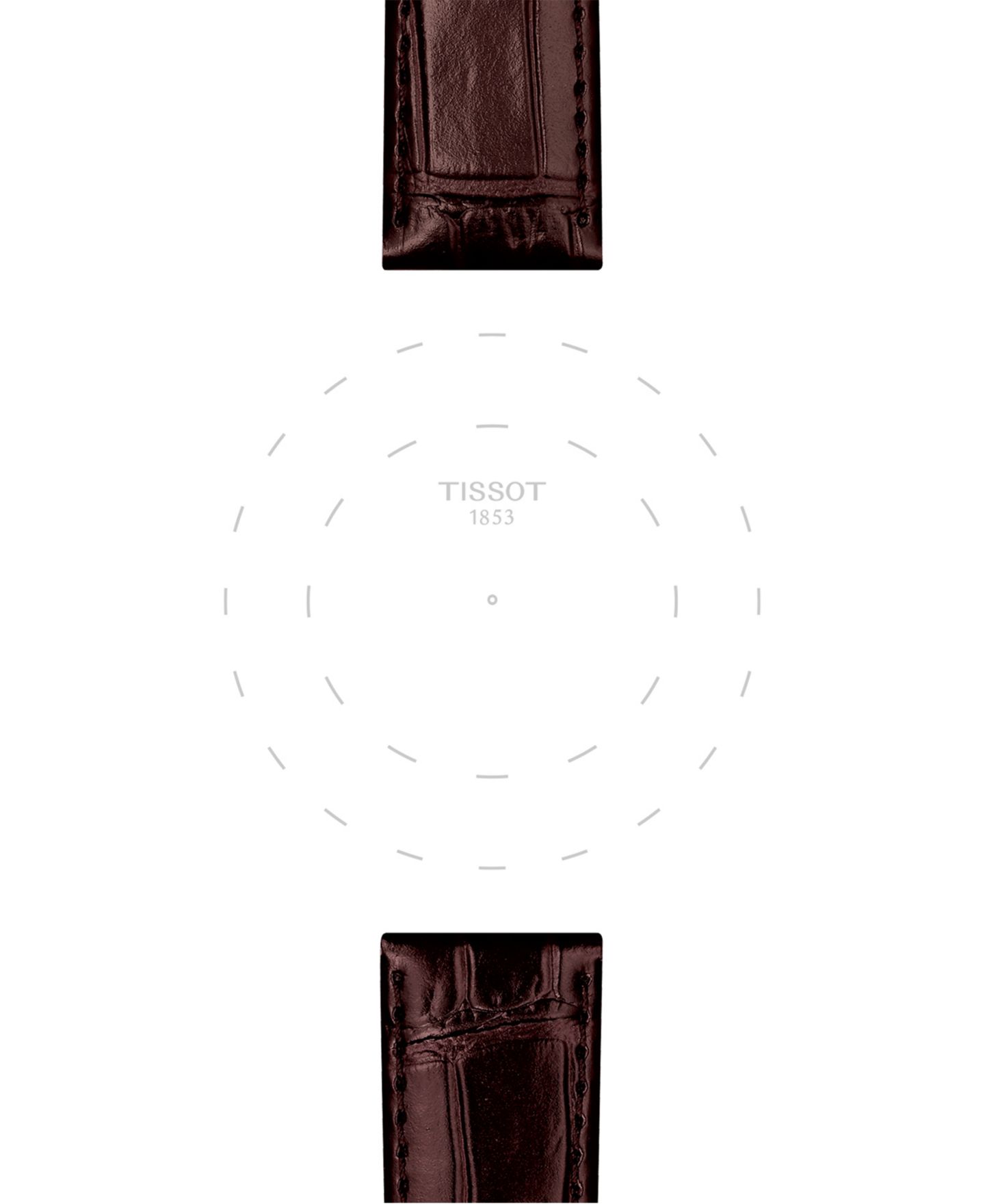 Ремешок для часов Tissot Official Interchangeable Brown Leather Watch Strap — фото 3