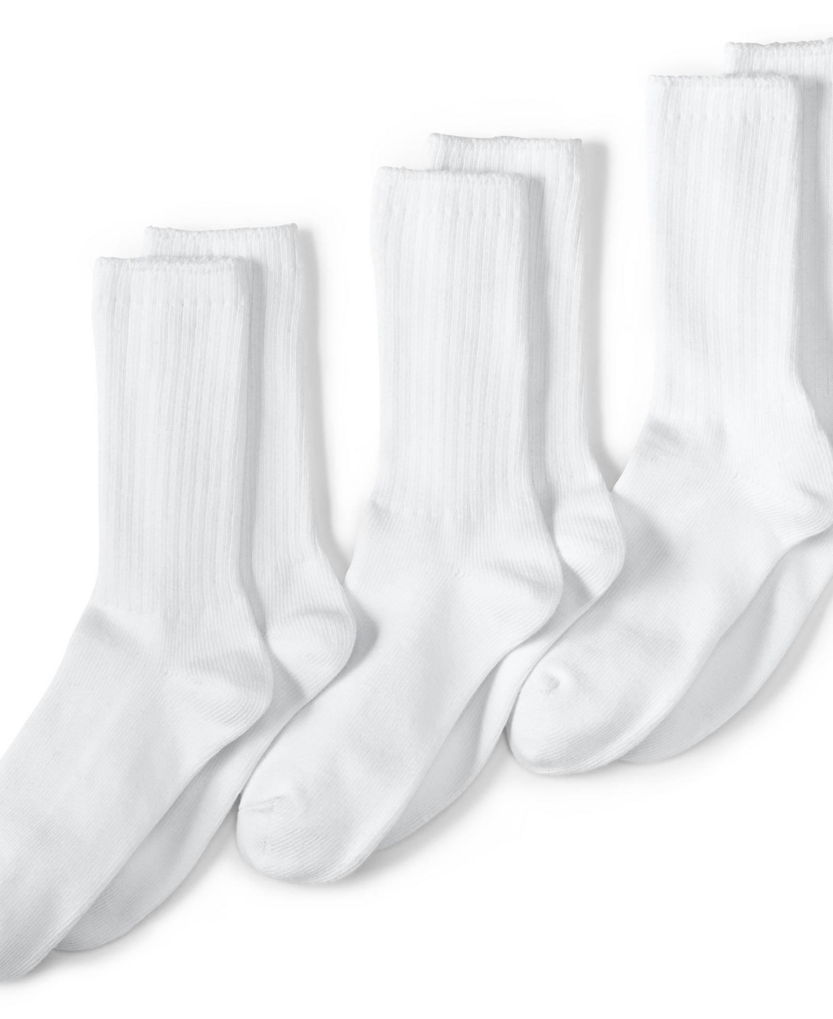 Lands' End Men's Crew Socks 3 Pack