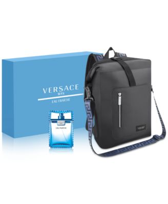 Versace Mens Eau Fraische Summer Gift Set w/ outlet Backpack