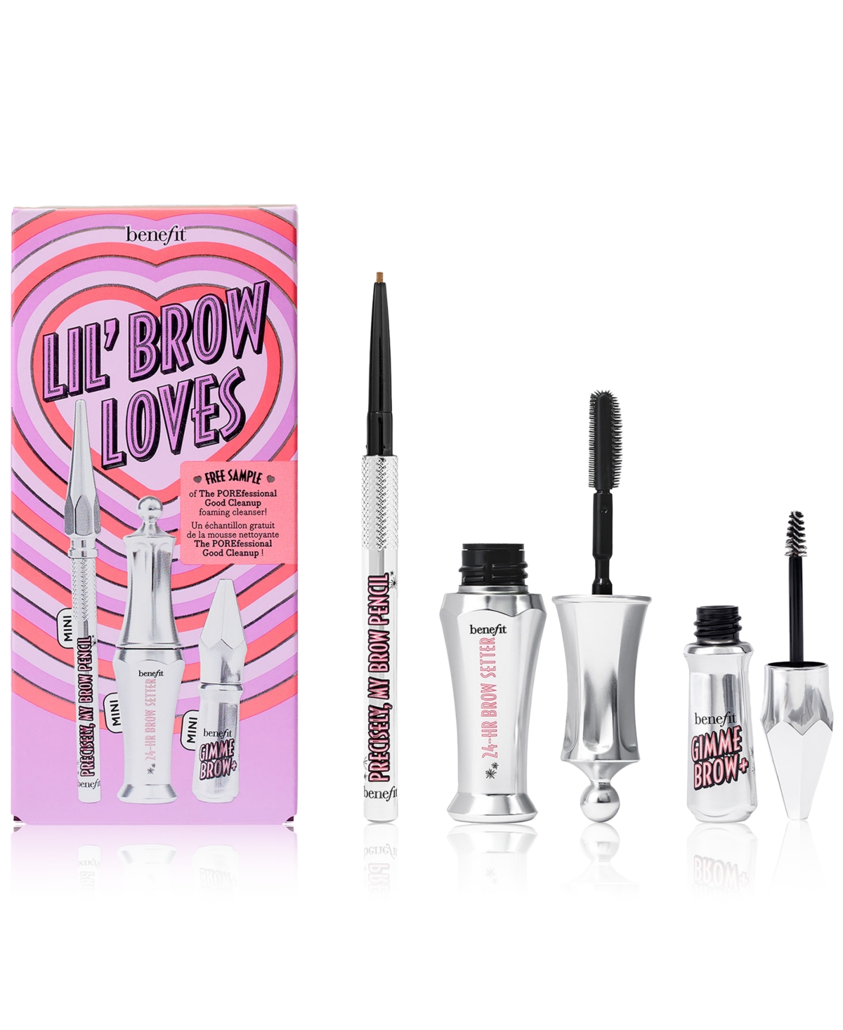 Benefit Cosmetics 3-pc. Lil' Brow Loves Mini Brow Pencil & Gel Value Set In Set  (,)