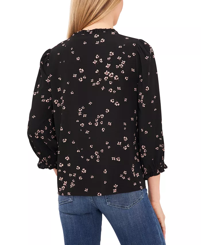 Women's Floral-Print Button-Front Blouse - thumbnail 2