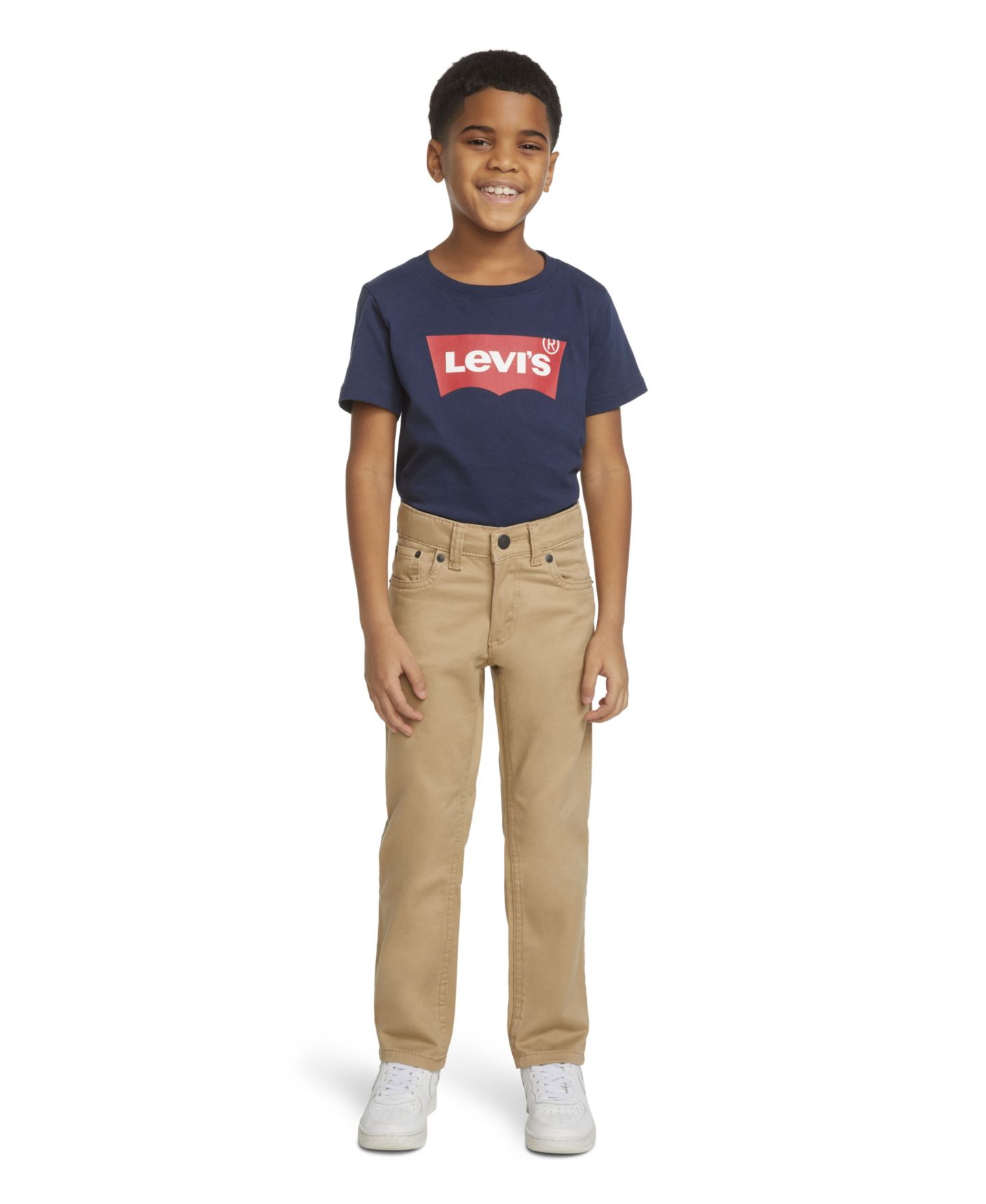 Брюки Levi's 511™ Slim Fit Five-Pocket Sueded для мальчиков, цвет: Золотой — фото 7