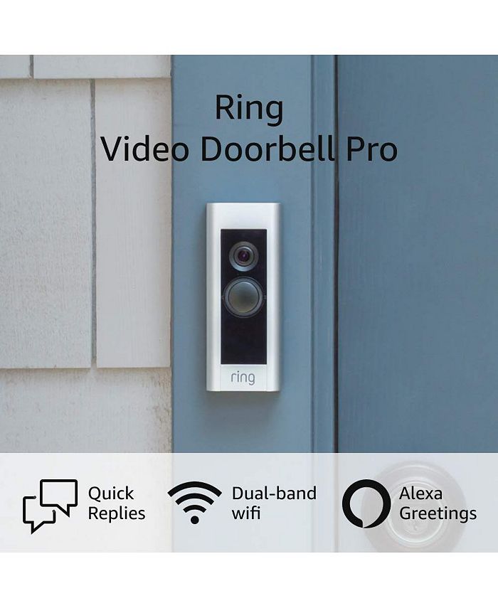 ring Video Doorbell Pro Satin Nickel - Macy's