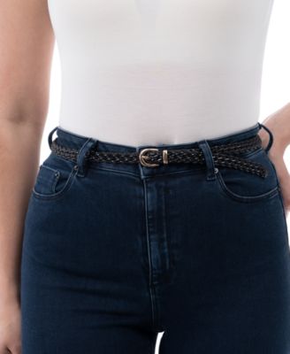 Women's 2-Pk. Solid & Braided Belt Set