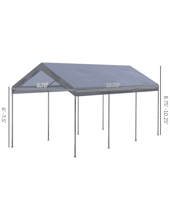 Tenda Da Garage Carport 3x6 M - Impermeabile, Resistente UV, Con 2 Porte Avvolgibili, Verde, Per Auto E Barca - Foto 2