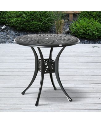 30" Outdoor Patio Distro Dining Table Only W/ Umbrella Hole