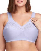 SHAPELY FIGURES KC325 UNPADDED NON WIRED BLUE BRA SIZE 44B WORN
