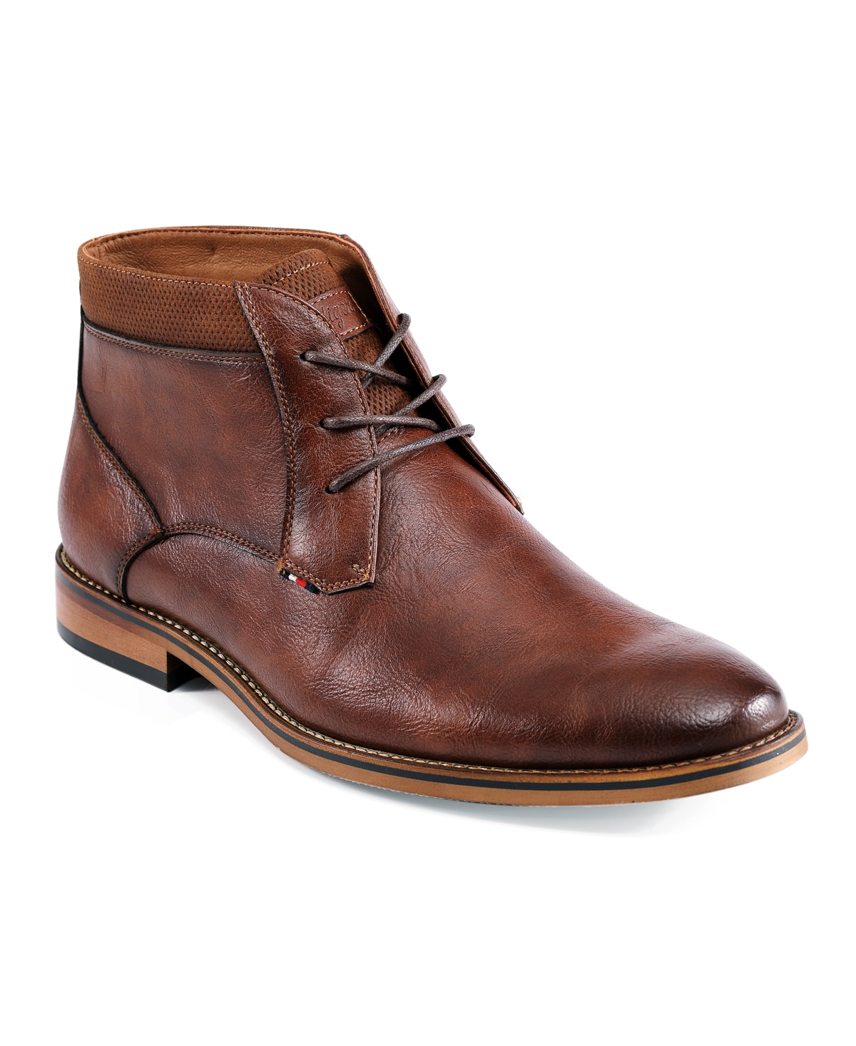 Tommy Hilfiger Men's Balen Lace-up Dress Chukka Boots In Brown