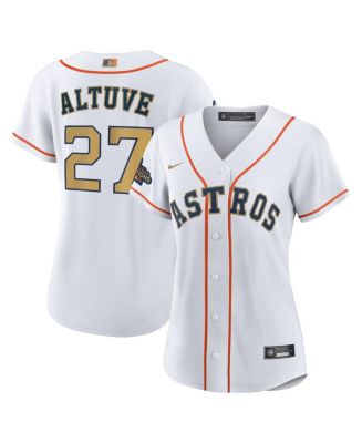 Nike Men's Houston Astros Altuve Gold Replica Jersey