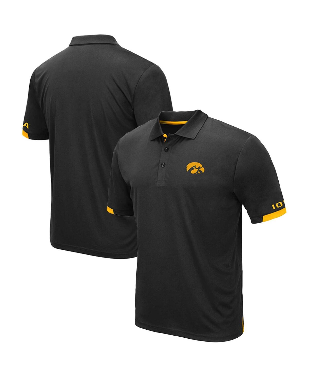 Shop Colosseum Men's  Black Iowa Hawkeyes Big And Tall Santry Polo Shirt
