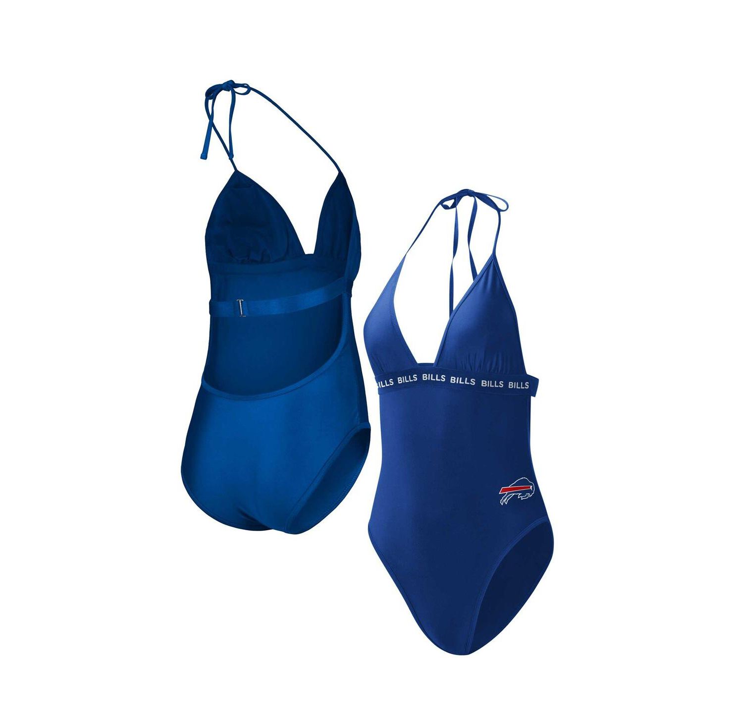 Women's Royal Buffalo Bills Full Count One-Piece Swimsuit