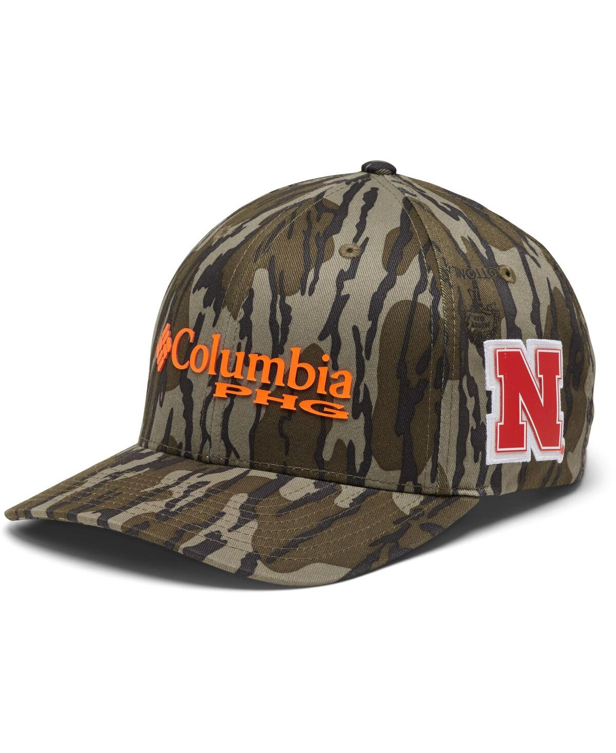 Shop Columbia Men's  Mossy Oak Camo Nebraska Huskers Bottomland Flex Hat
