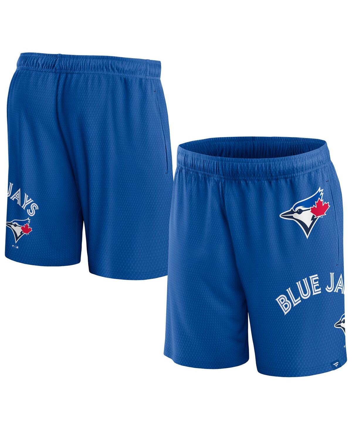 Shop Fanatics Men's  Royal Toronto Blue Jays Clincher Mesh Shorts