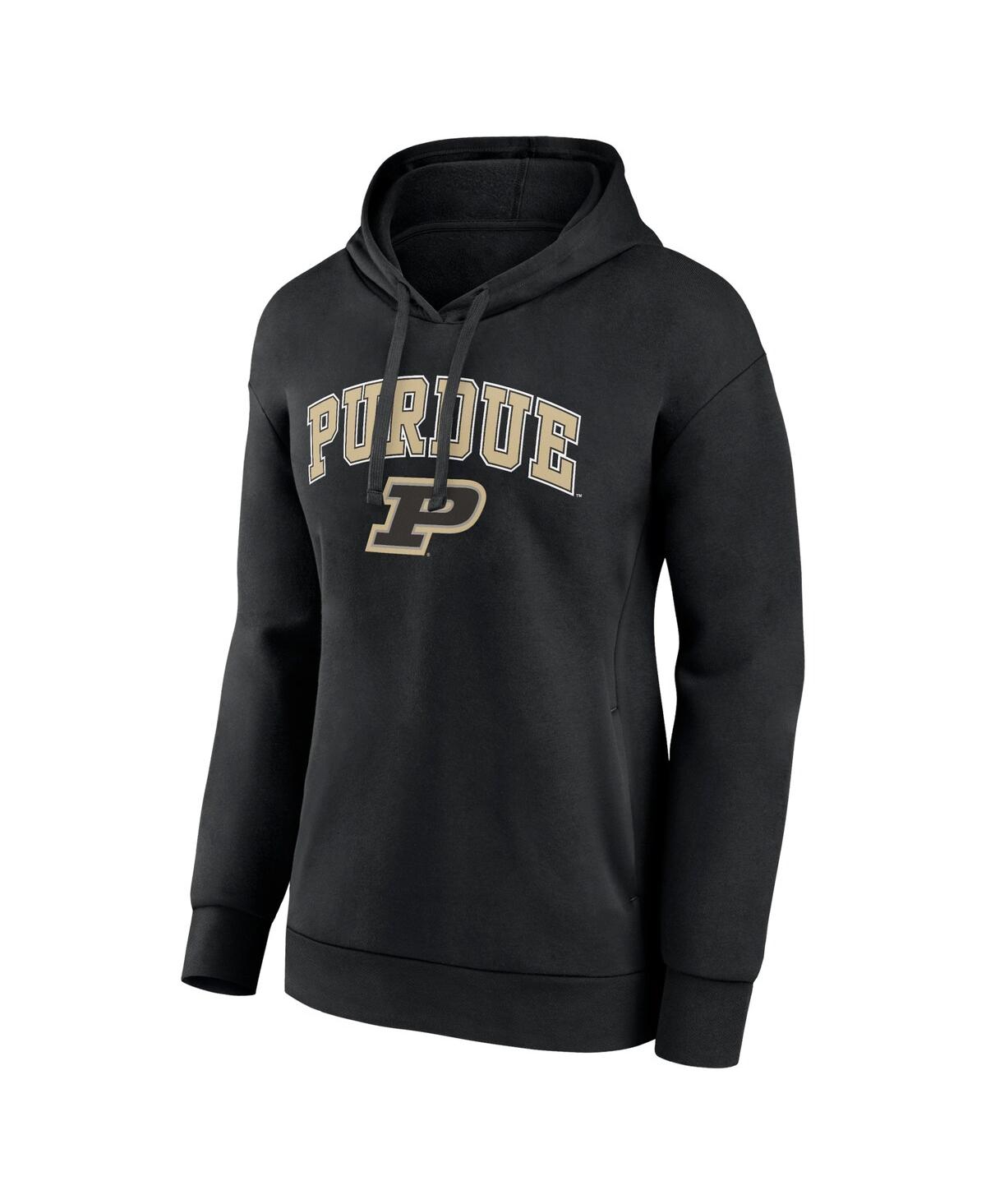 Women's FanaticsPurdue Boilermakers Evergreen Campus Pullover Hoodie - Black