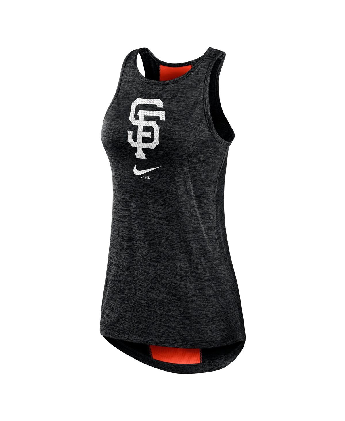 Nike Black San Francisco Giants Right Mix High Neck Tank Top In Black