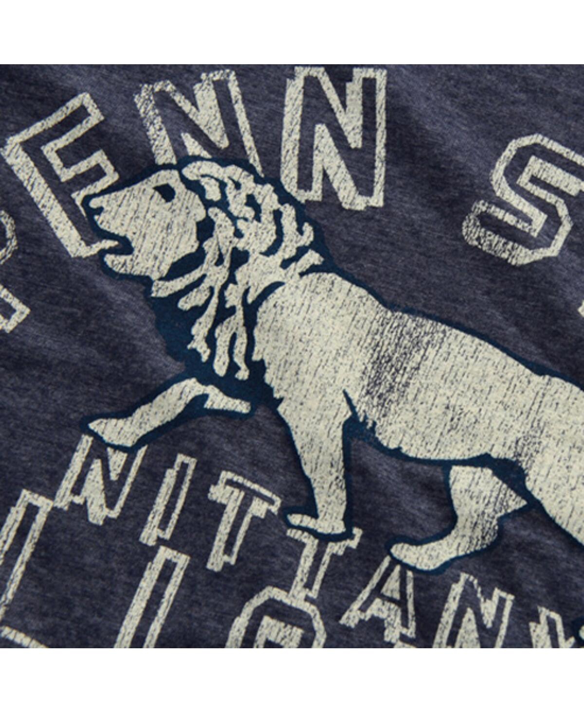 Shop Retro Brand Men's Original  Heathered Navy Penn State Nittany Lions Vintage-inspired Est. Tri-blend T