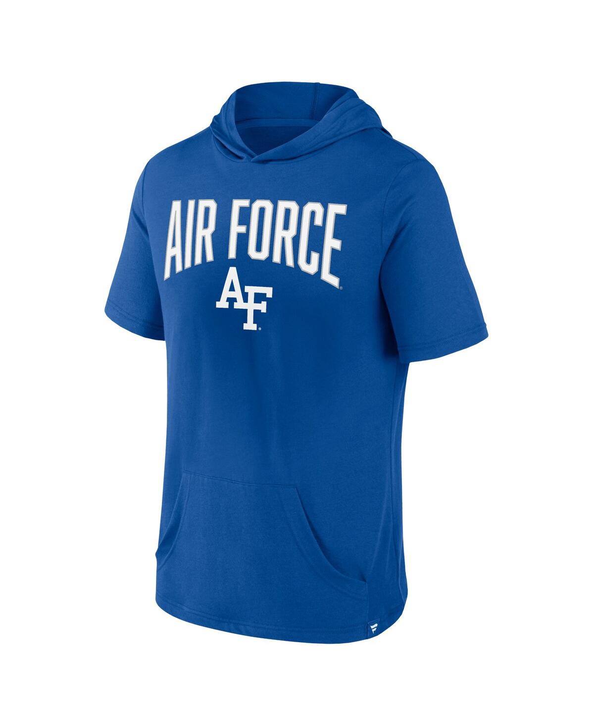 Men's FanaticsAir Force Falcons Outline Lower Arch Hoodie T-shirt - Royal