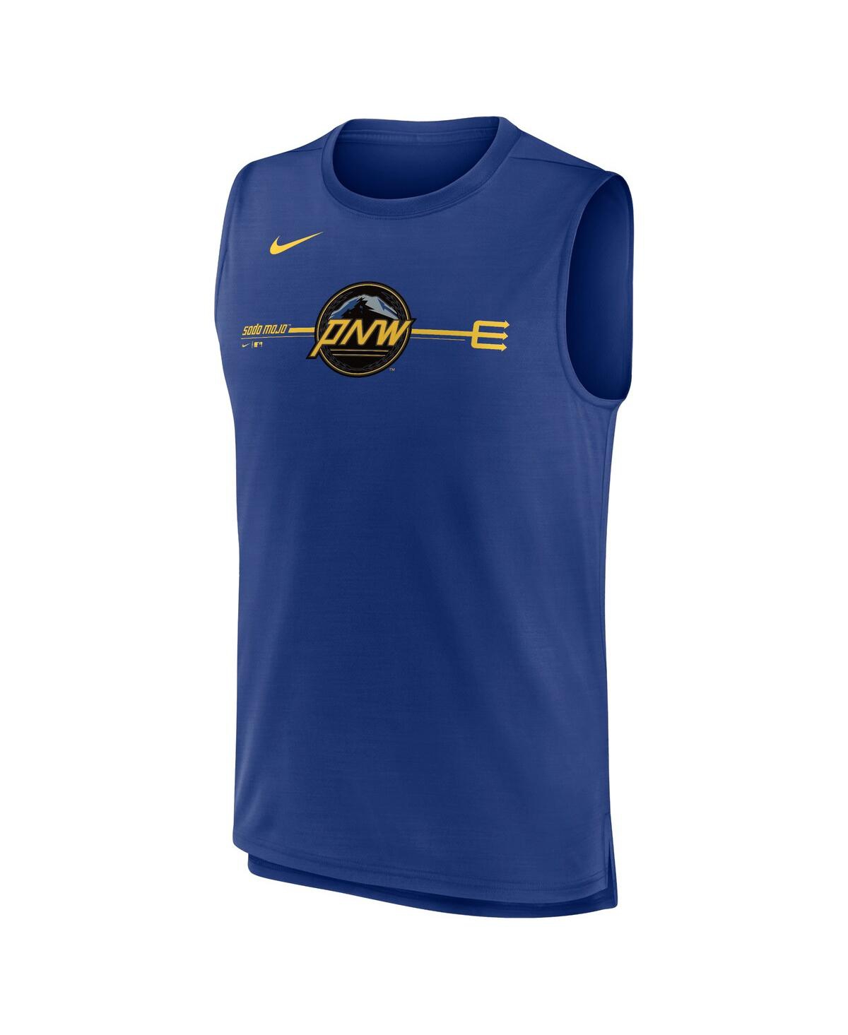 Shop Nike Men's  Royal Seattle Mariners 2023 City Connect Muscle Tank