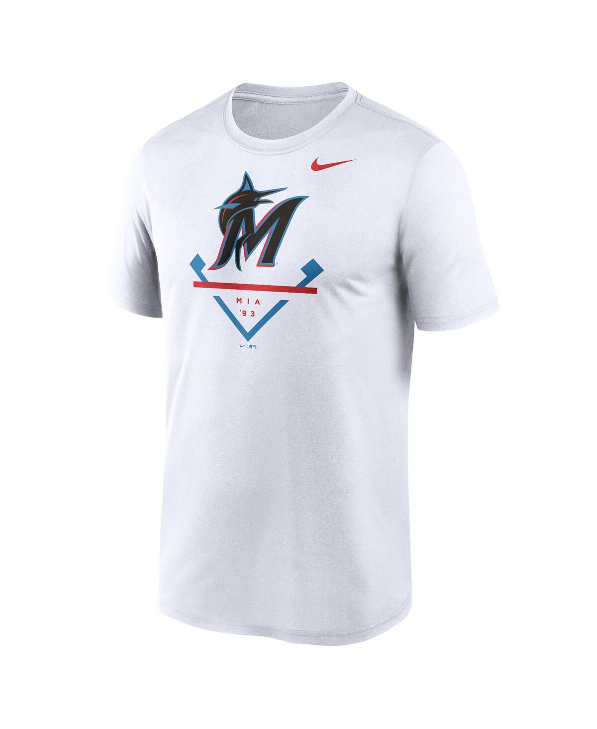Men's NikeMiami Marlins Big and Tall Icon Legend Performance T-shirt - White