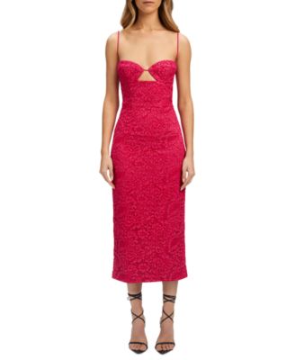 Bardot - Women's Ivanna Lace Cutout Midi Sheath Dress