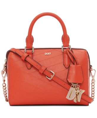 DKNY - Paige Mini Faux Leather Duffle Crossbody Bag