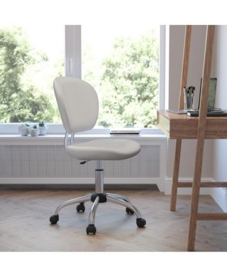 EMMA + OLIVER  Mid-Back Mesh, Padded, Chrome   Swivel, Ergonomic  Task Office Chair