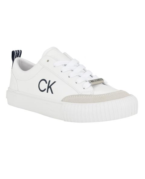 Женские повседневные кроссовки Calvin Klein Lariss на шнуровке с круглым носом, цвет: Белый разноцветный