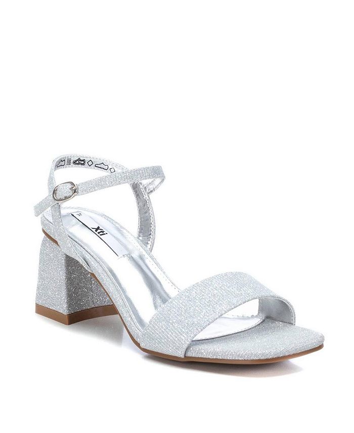 XTI Women's Heeled Sandals By Silver - Macy's