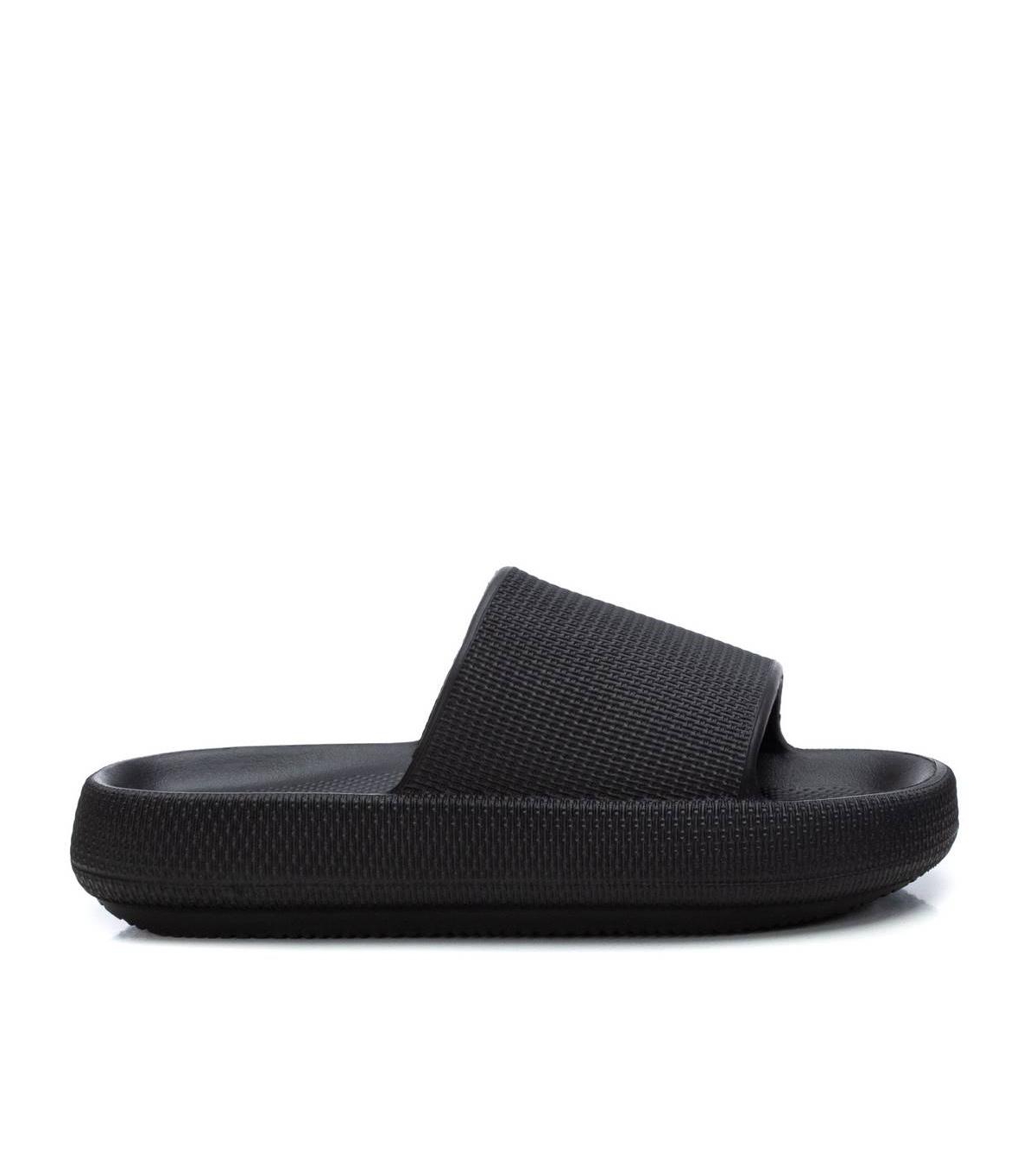 Xti Women's Rubber Flat Sandals By Xti,- Black