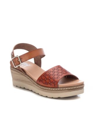 Women's Wedge Sandals By  Medium Brown