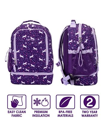 Bentgo Kids' Prints Double Insulated Lunch Bag, Durable, Water-resistant  Fabric, Bottle Holder - Unicorn : Target