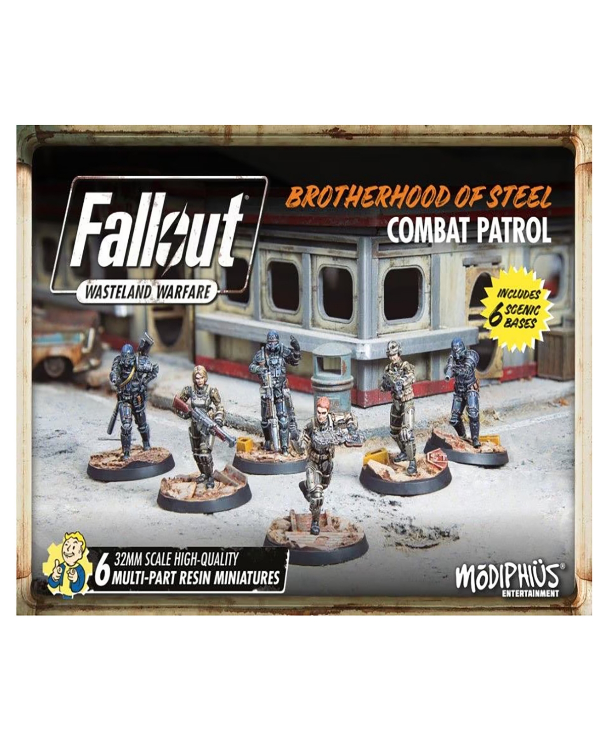 Shop Modiphius Fallout Wasteland Warfare Brotherhood Of Steel Minatures In Multi