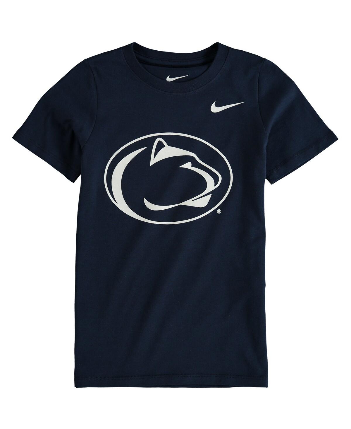 Nike Preschool Boys And Girls  Navy Penn State Nittany Lions Logo T-shirt In Navy