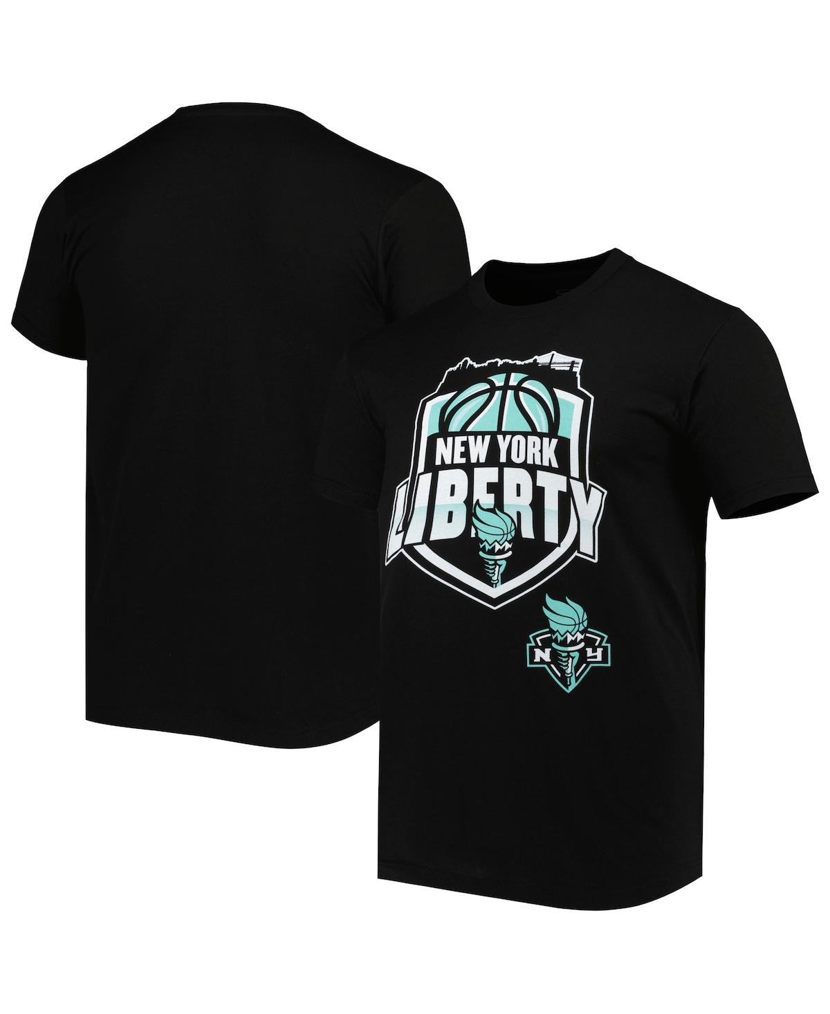 Stadium Essentials Men's And Women's  Black New York Liberty Crest T-shirt
