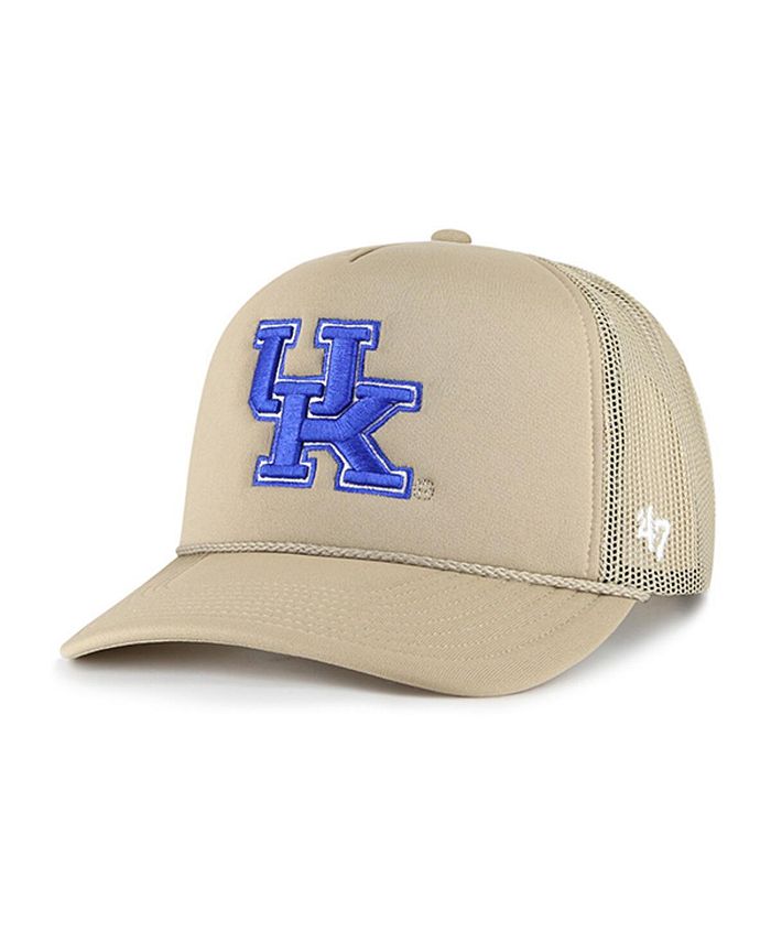 47 Brand Men s Khaki Kentucky Wildcats Foam Front Mesh Trucker
