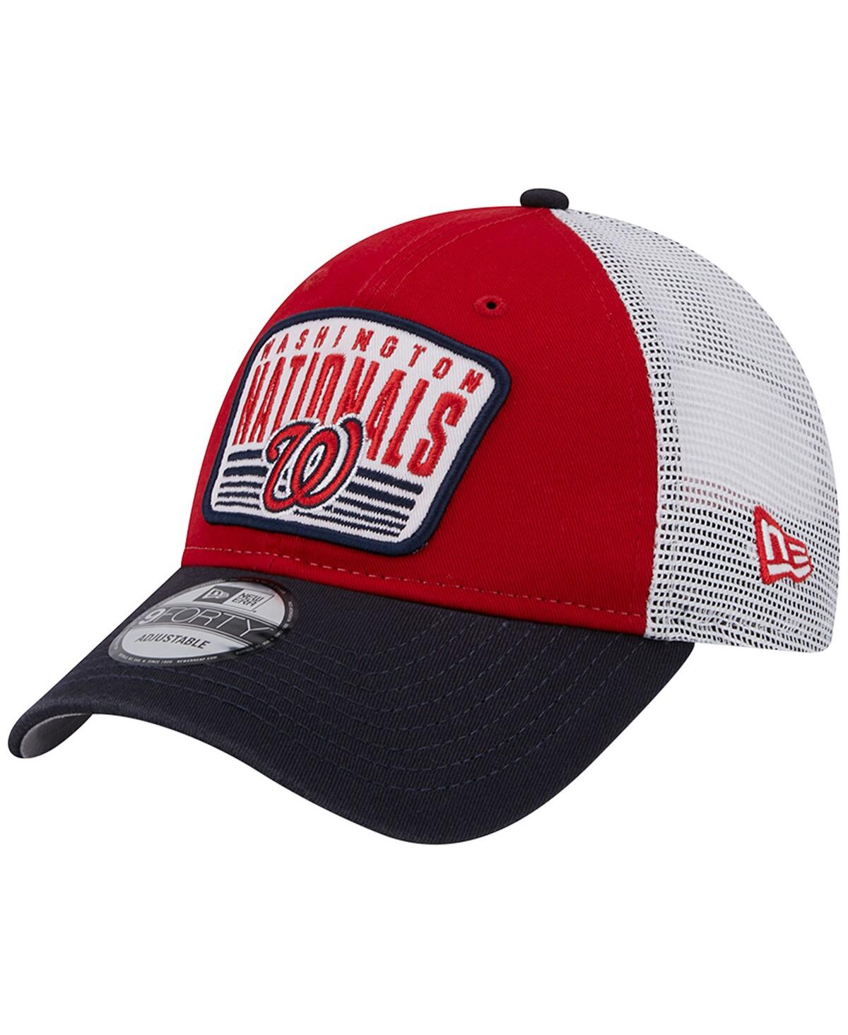 New Era Washington Nationals Basic 9FIFTY Snapback Cap - Red/White - One Size