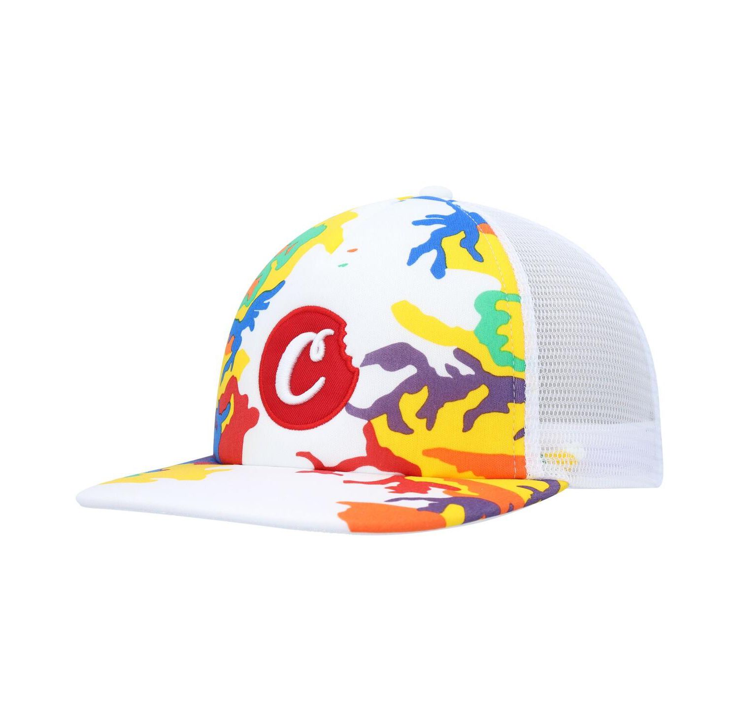 Men's White Fresh Air Trucker Snapback Hat