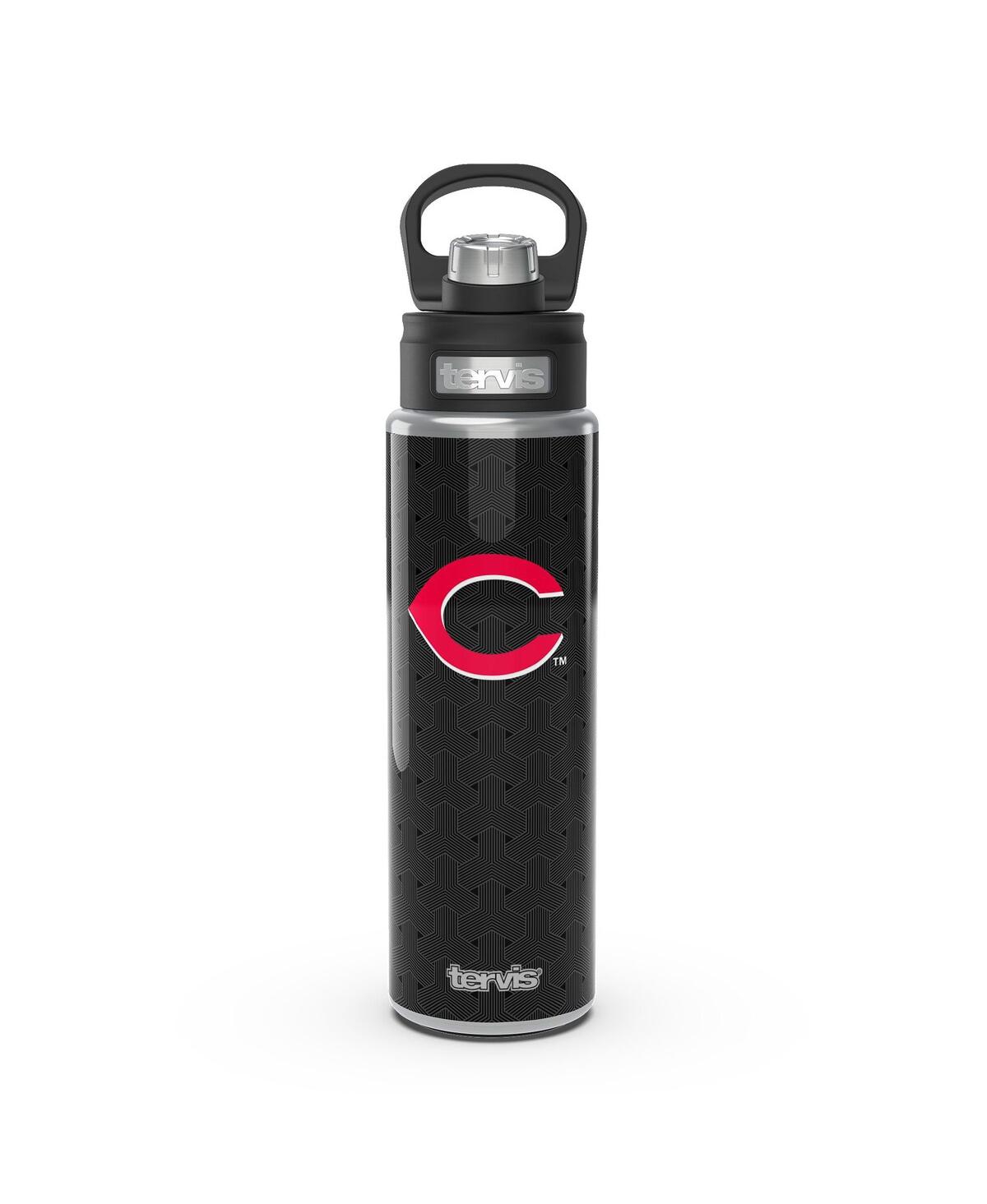 Tervis Tumbler Cincinnati Reds 24 oz Weave Stainless Steel Wide Mouth Bottle In Black,red