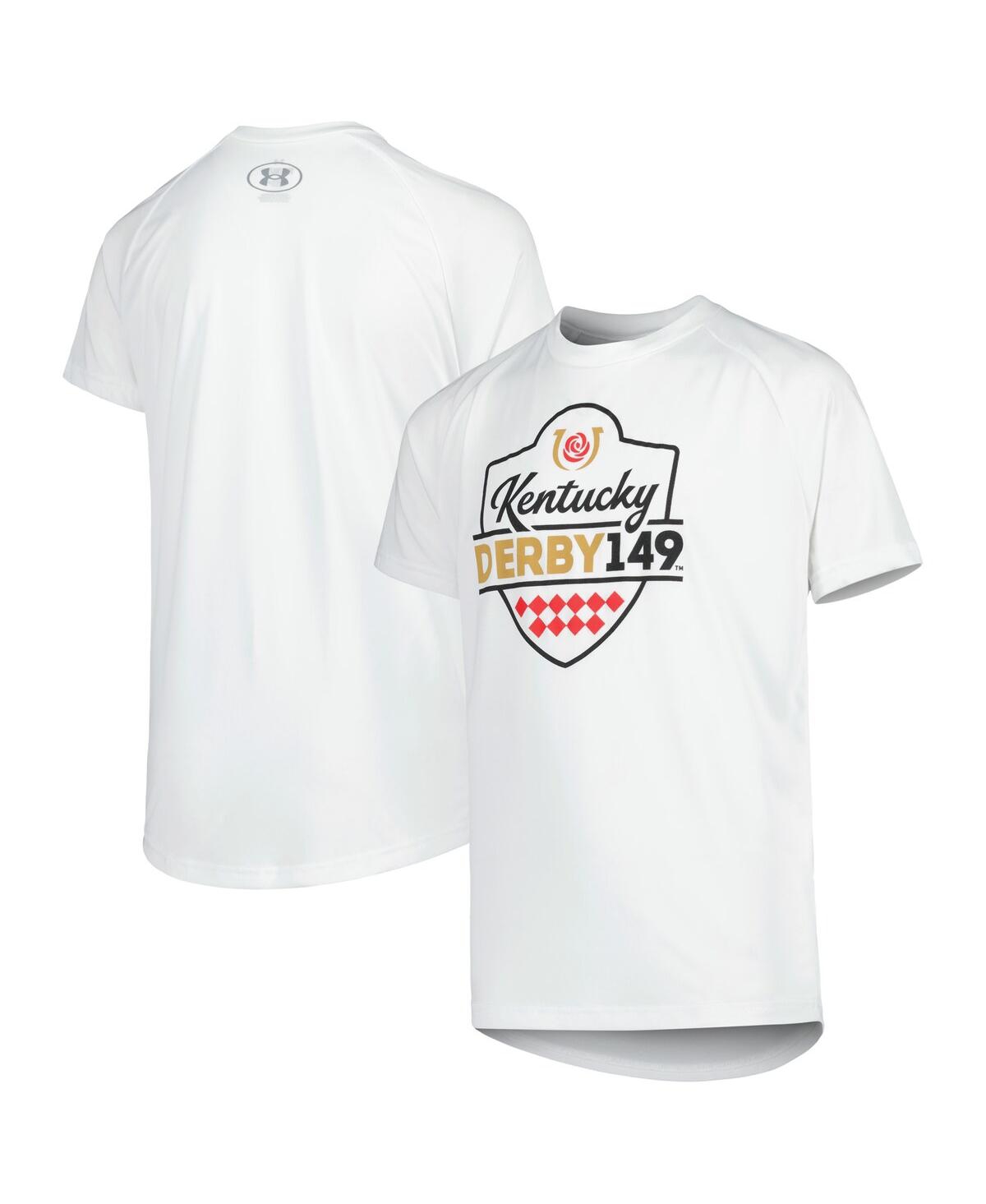 Shop Under Armour Big Boys  White Kentucky Derby 149 Tech Raglan T-shirt